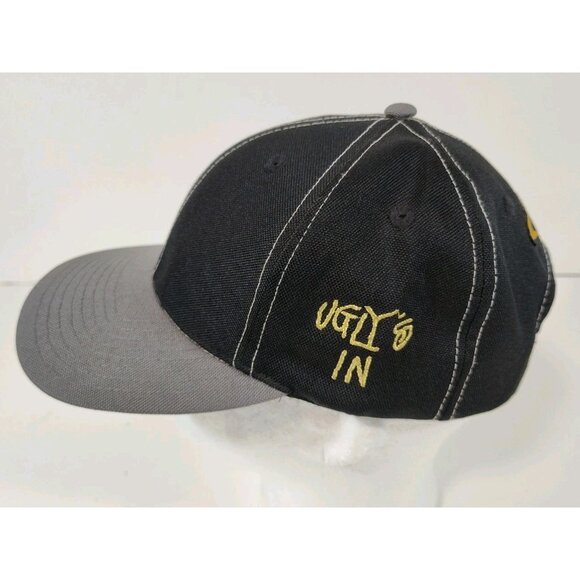 Troy Lee Designs "Ugly's In" Skull Motorhead Snapback Hat Cap Black Gray - Picture 2 of 6